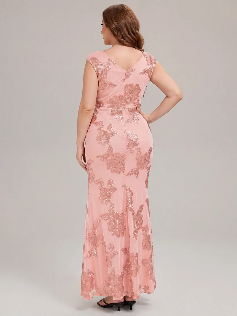 Robe de Soirée Chic Sirène Sans Manches à Épaule Unique en Tissu à Faible Élasthanne