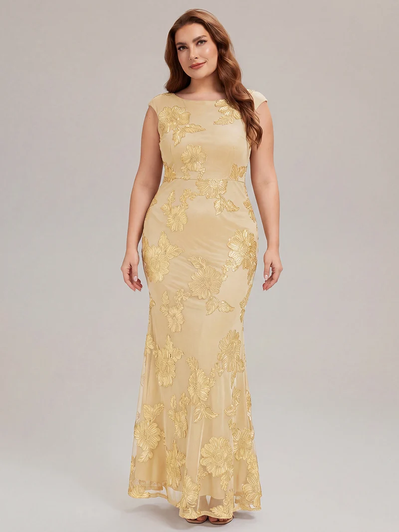 Robe de Soirée Chic Sirène Sans Manches à Épaule Unique en Tissu à Faible Élasthanne