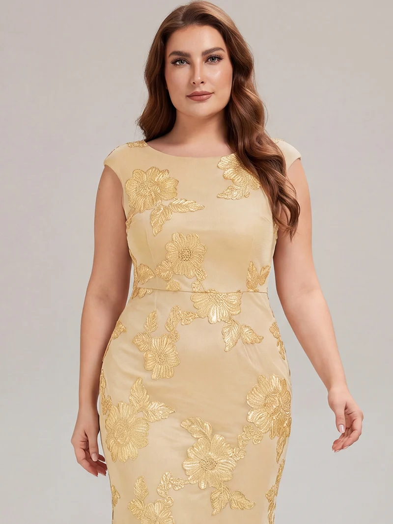 Robe de Soirée Chic Sirène Sans Manches à Épaule Unique en Tissu à Faible Élasthanne