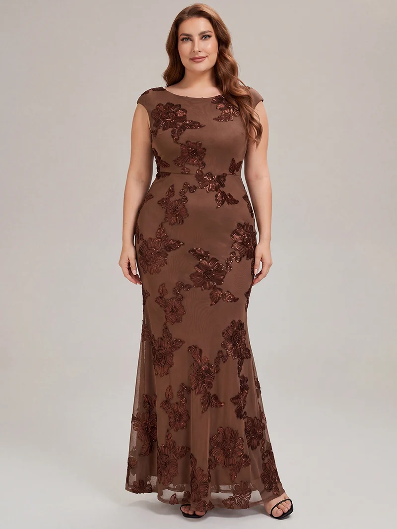 Robe de Soirée Chic Sirène Sans Manches à Épaule Unique en Tissu à Faible Élasthanne