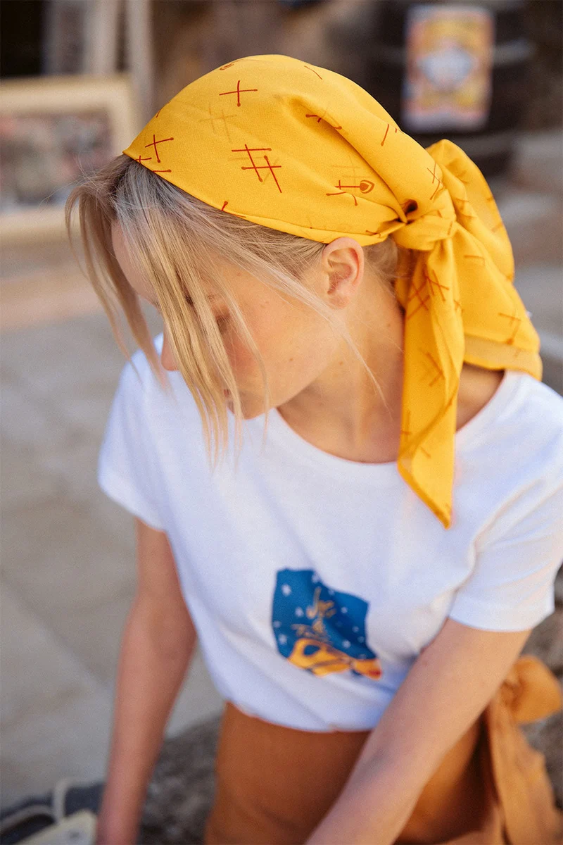 Foulard en soie Allumer le Feu