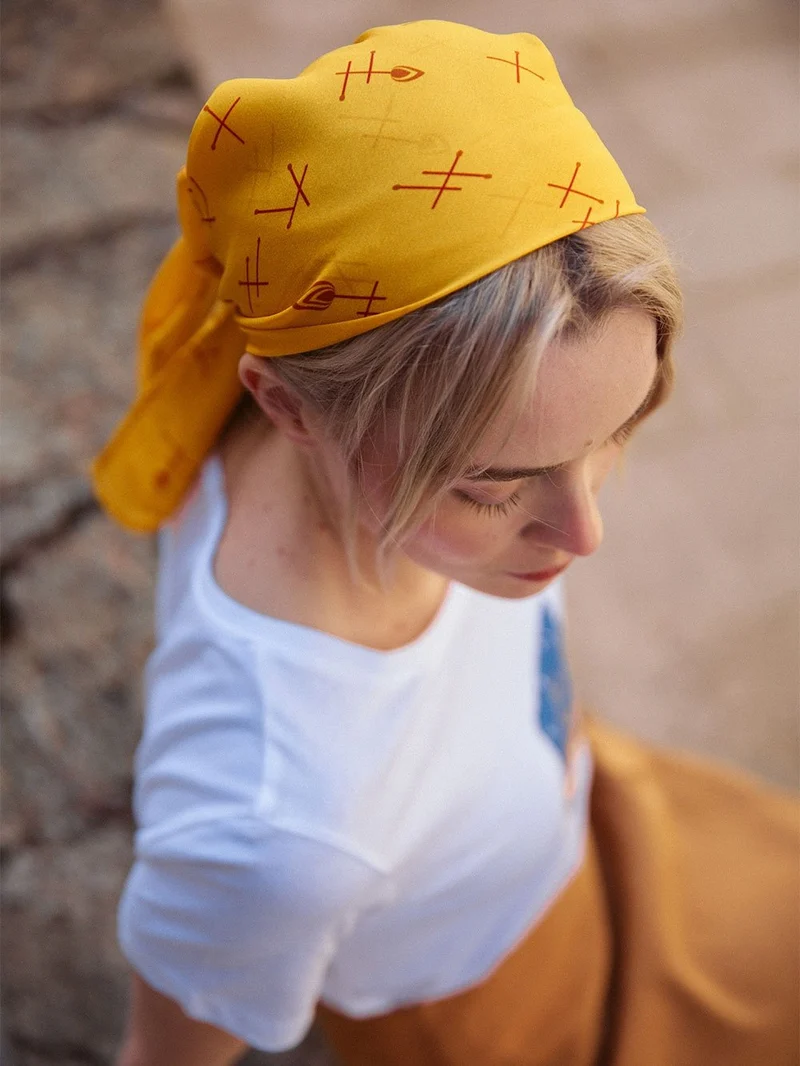 Foulard en soie Allumer le Feu