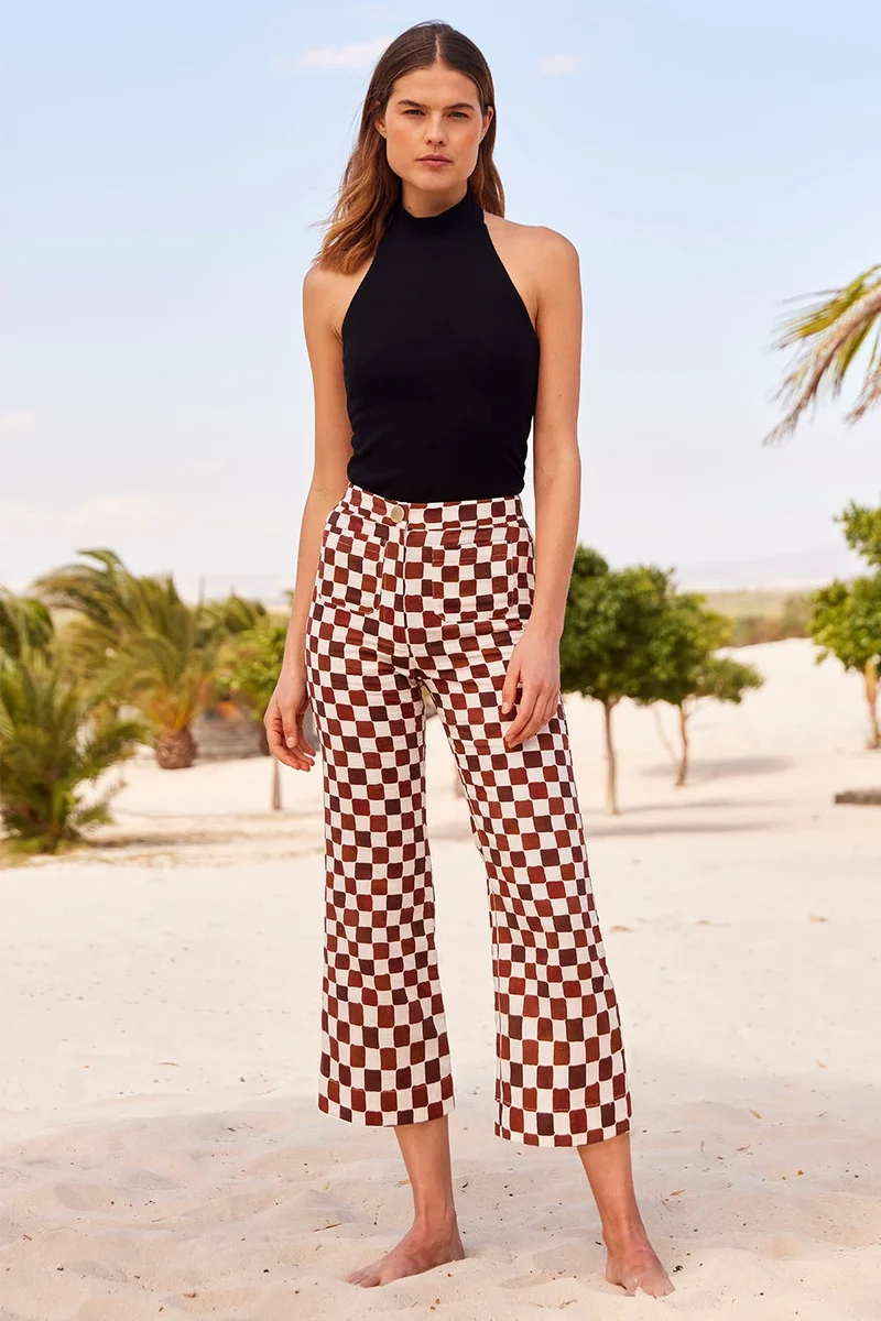 Pantalon L'Eternel Echec et Mat Chocolat