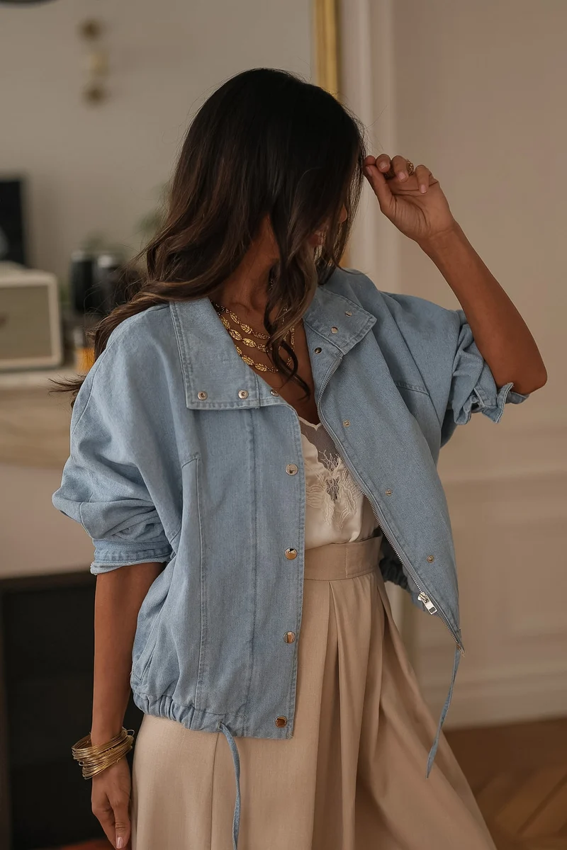 Veste Melly bleu clair