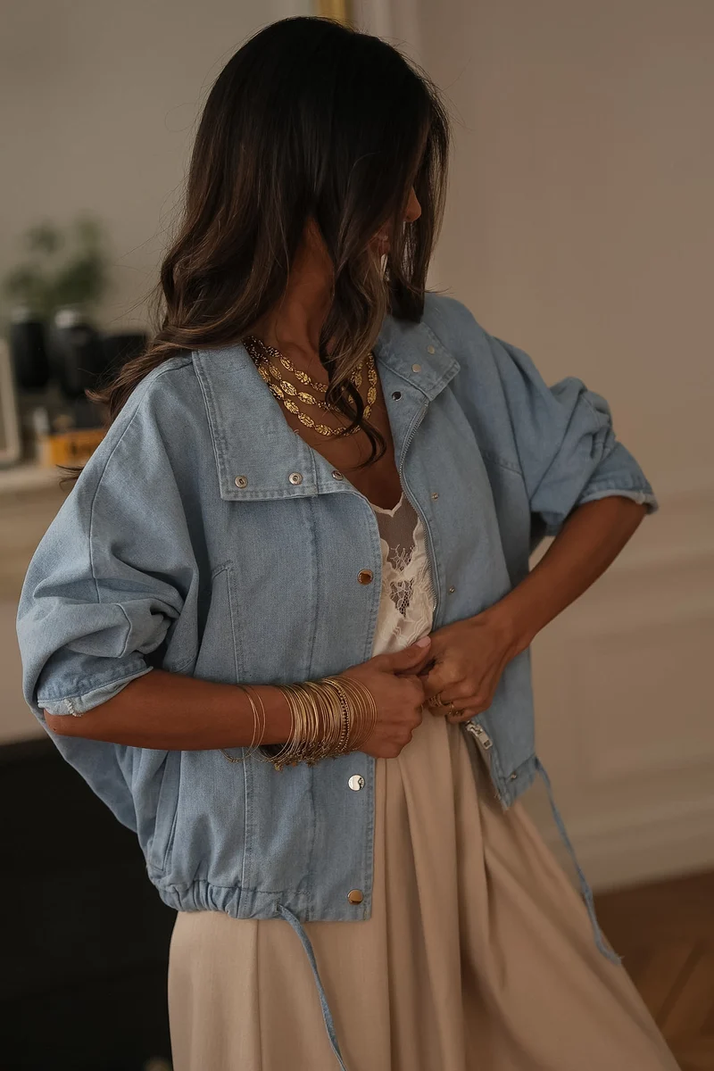 Veste Melly bleu clair