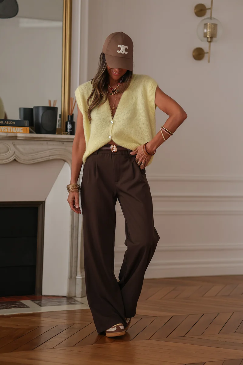 Gilet sans manches Noa jaune