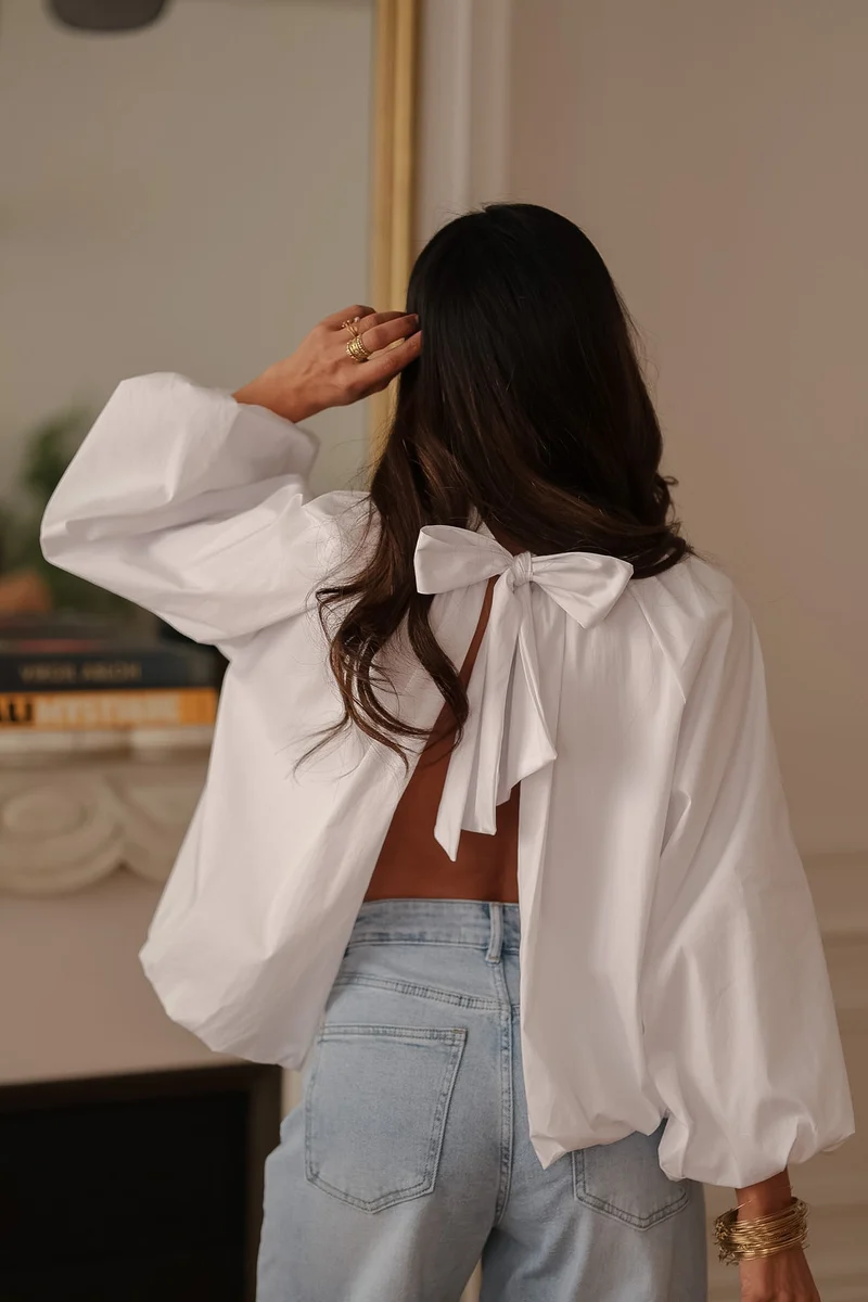 Blouse Oxana blanche
