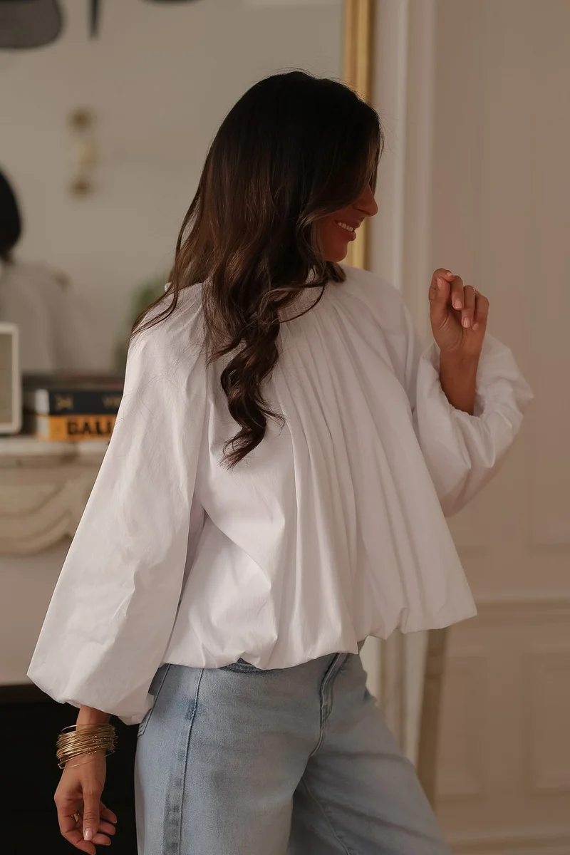 Blouse Oxana blanche
