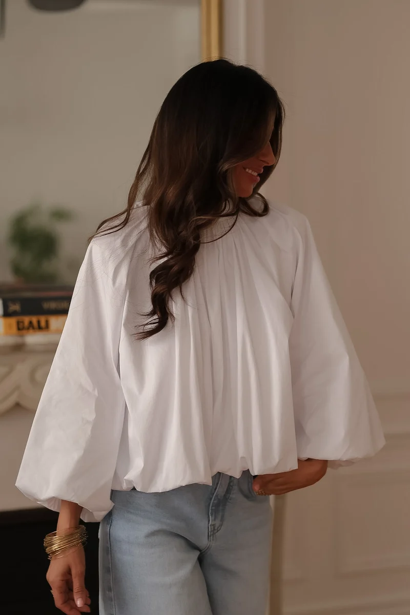 Blouse Oxana blanche
