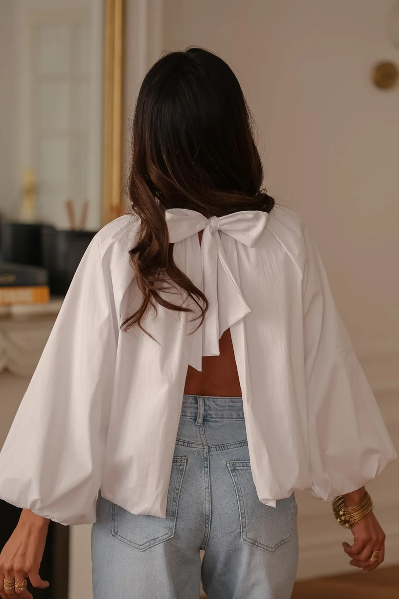 Blouse Oxana blanche
