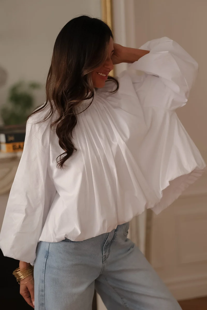 Blouse Oxana blanche