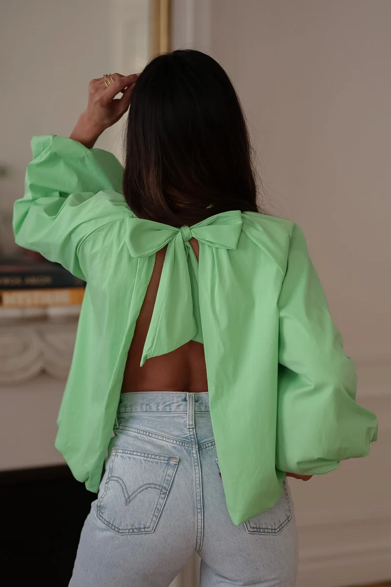 Blouse Oxana vert anis