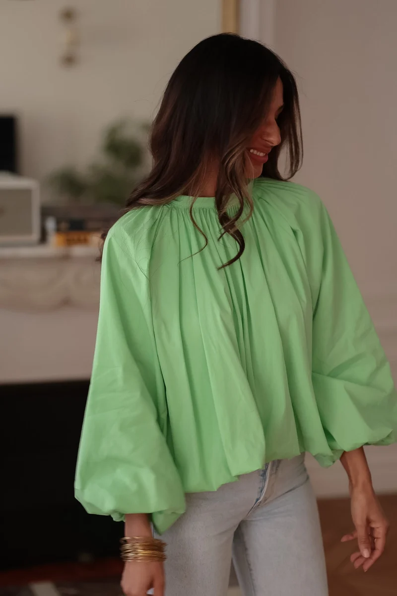 Blouse Oxana vert anis