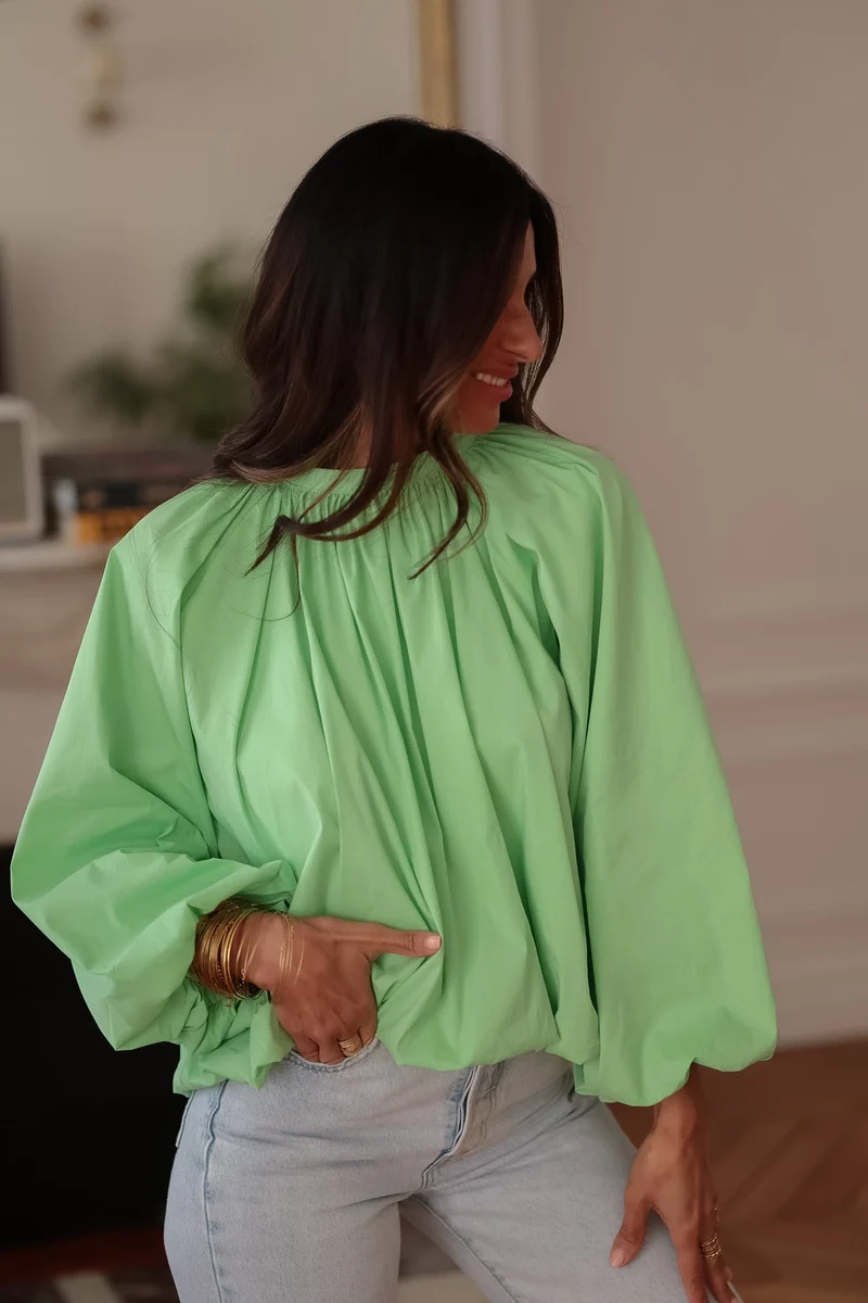 Blouse Oxana vert anis