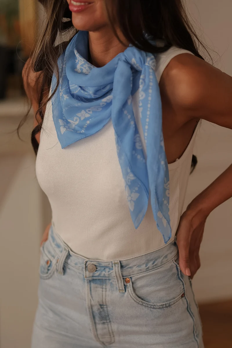 Bandana bleu