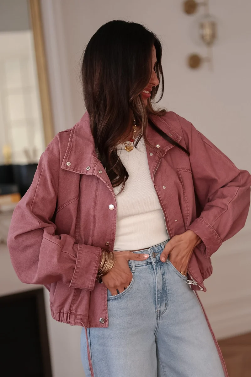 Veste Melly rose foncé