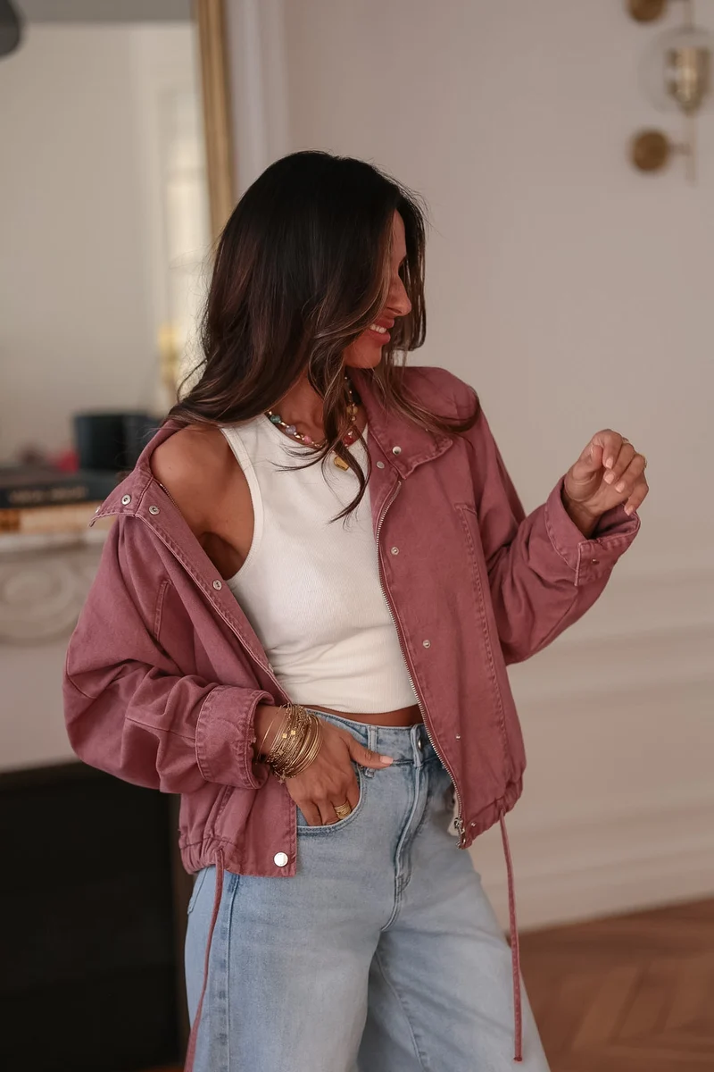 Veste Melly rose foncé