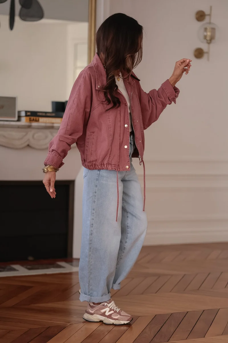 Veste Melly rose foncé