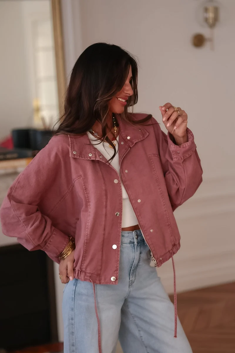 Veste Melly rose foncé