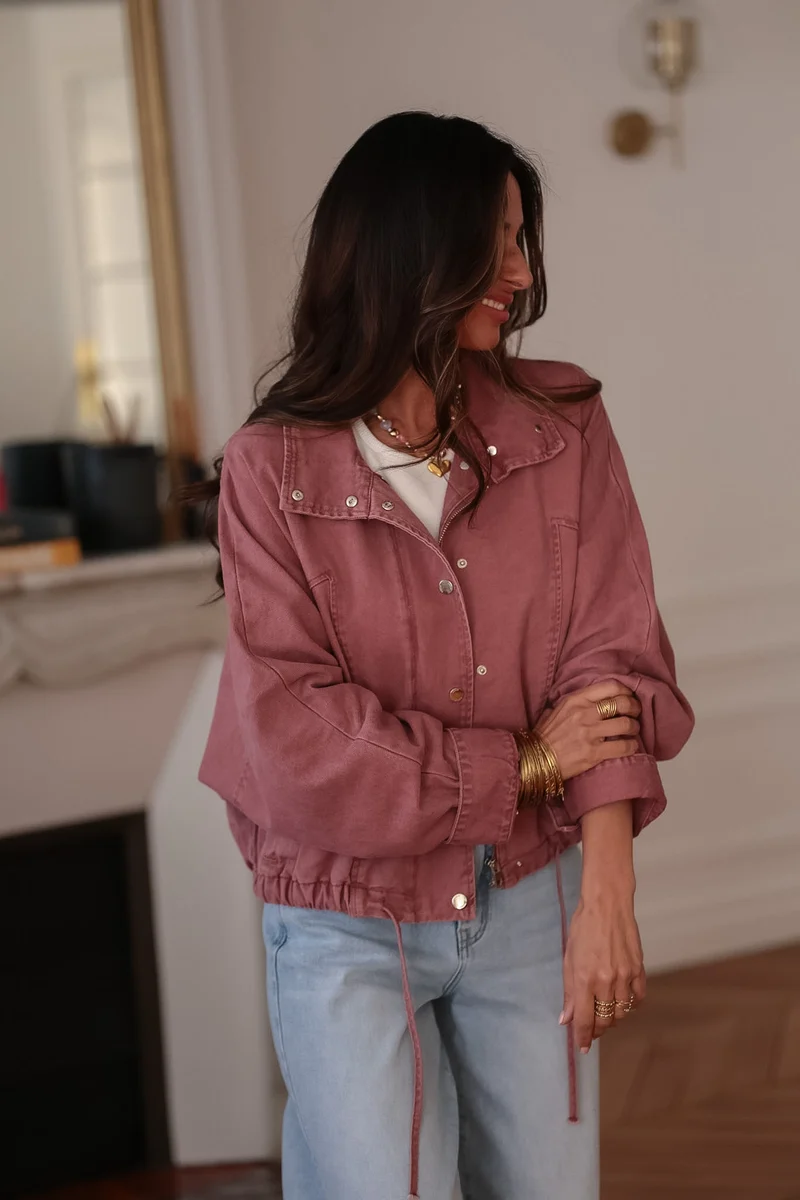 Veste Melly rose foncé