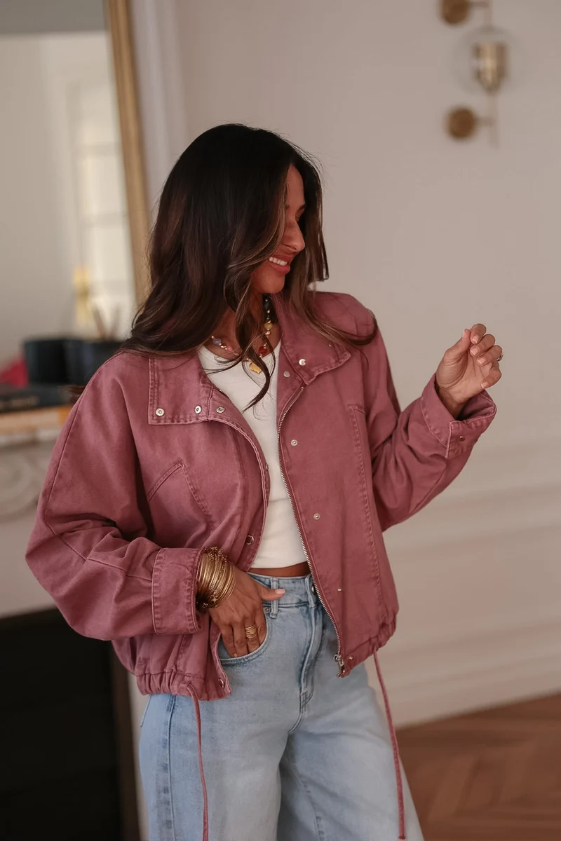 Veste Melly rose foncé