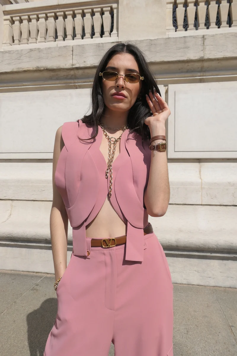 Ensemble Torsade rose blush