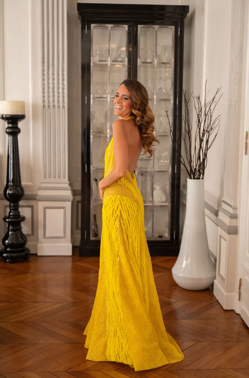 Robe Izadora jaune