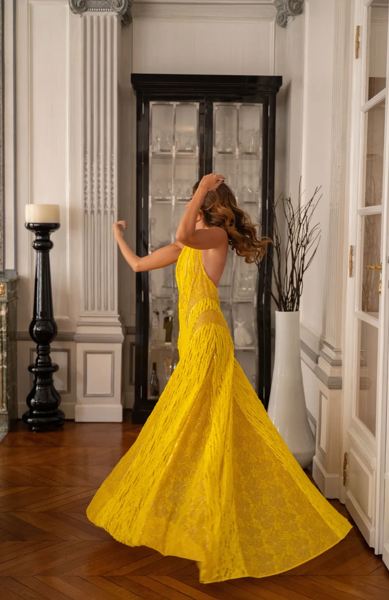 Robe Izadora jaune