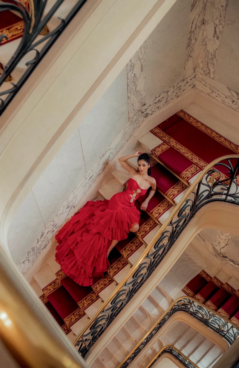 Robe Shangri-La rouge