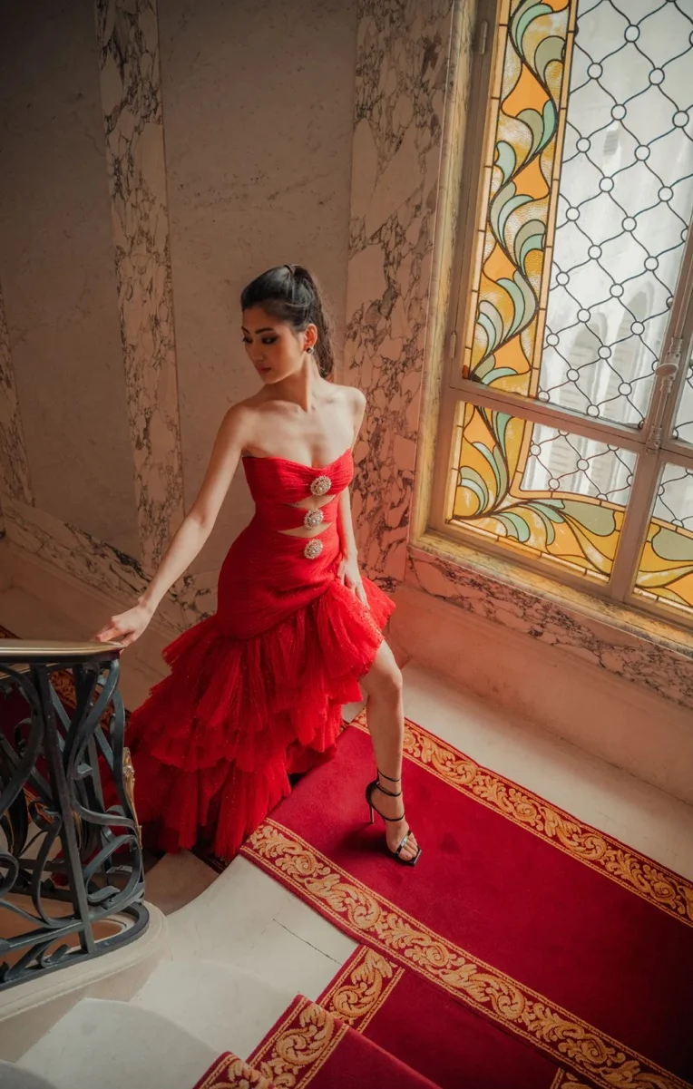 Robe Shangri-La rouge