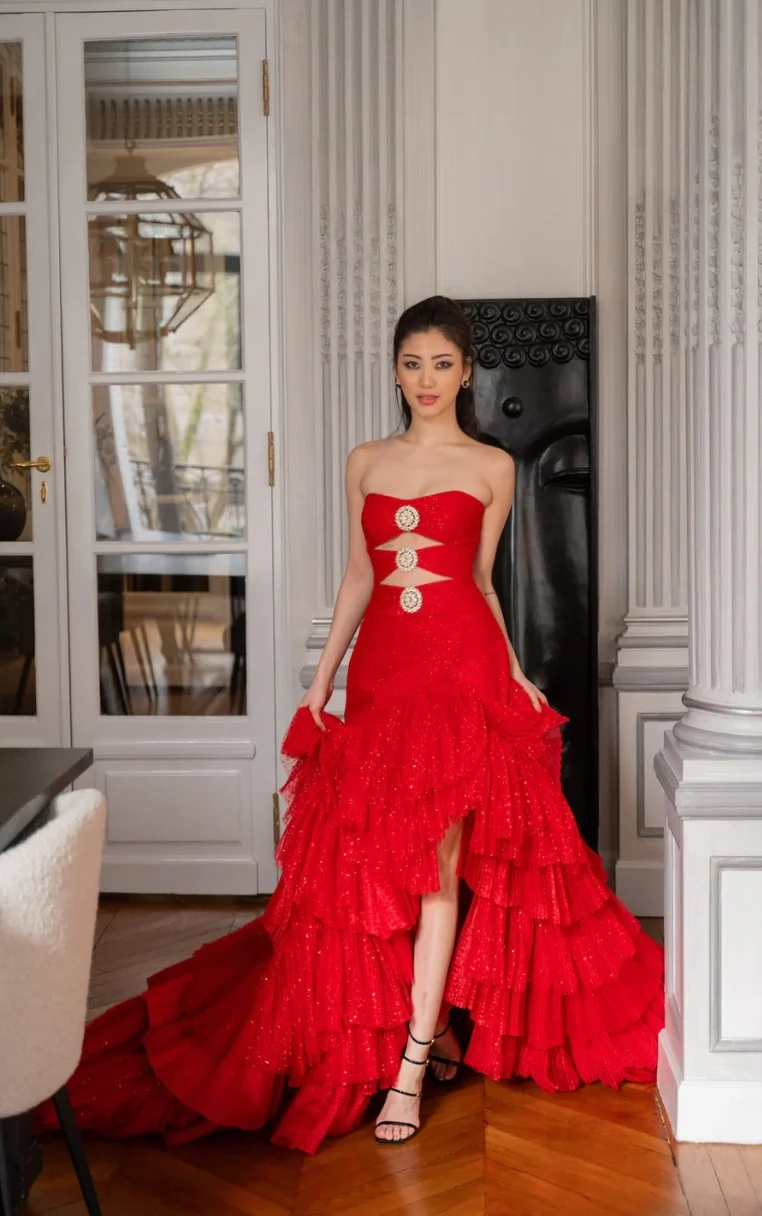 Robe Shangri-La rouge