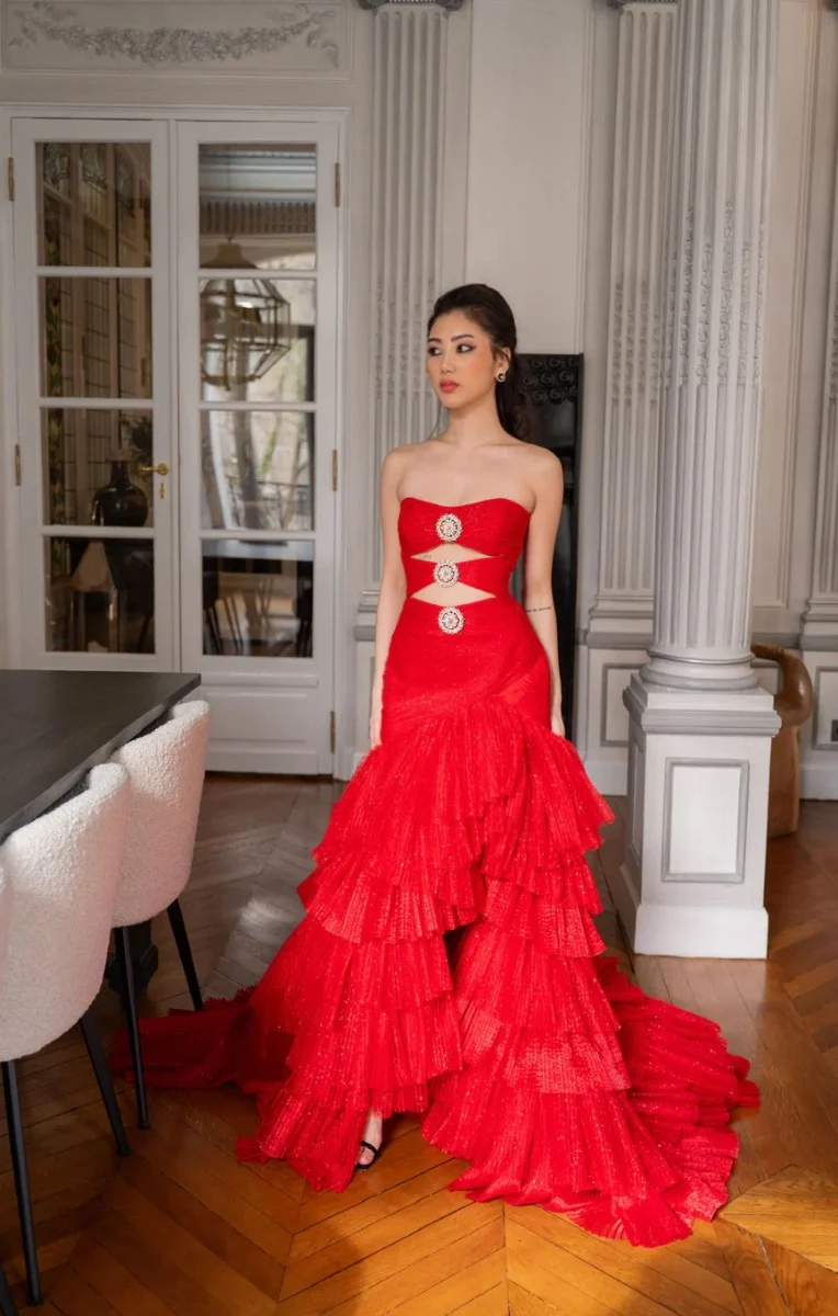 Robe Shangri-La rouge