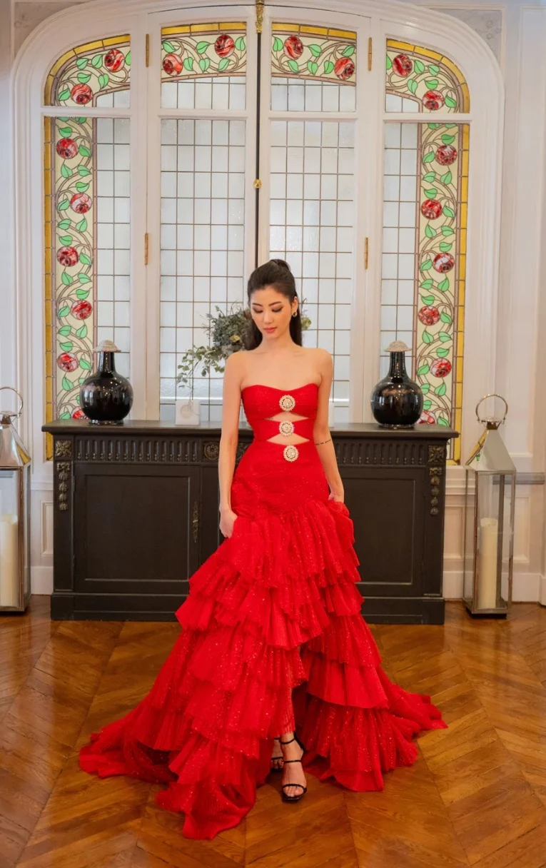 Robe Shangri-La rouge