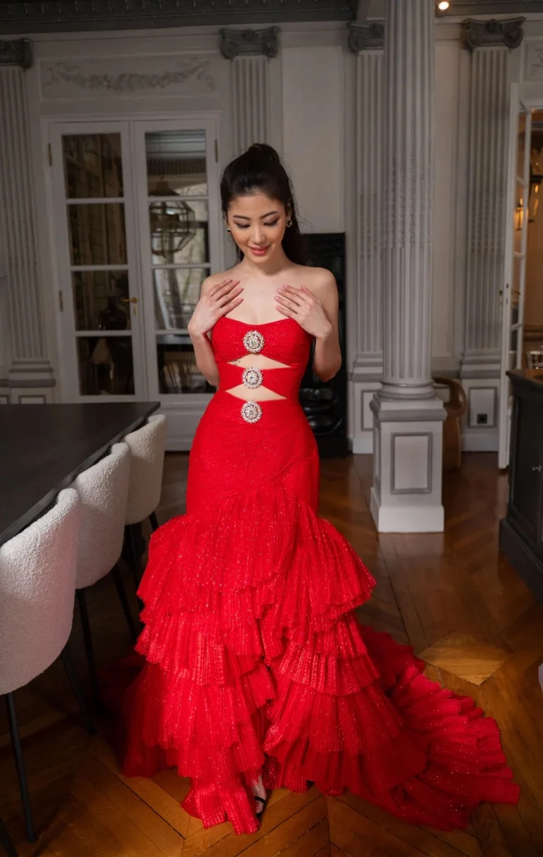 Robe Shangri-La rouge