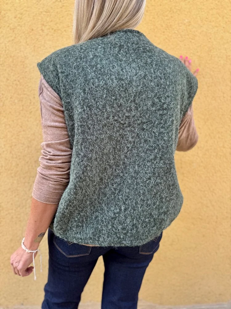 Veste sans manches Alexia kaki