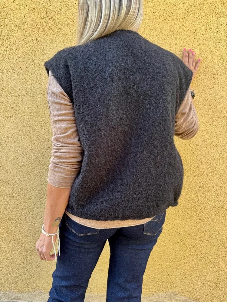 Veste sans manches Alexia noir