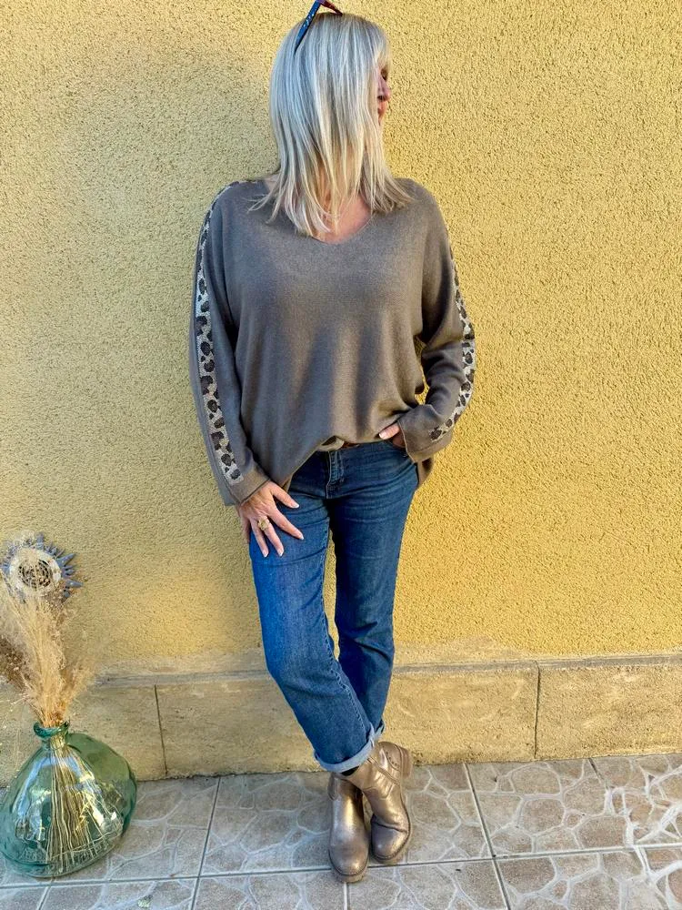 Pull Alonzo taupe