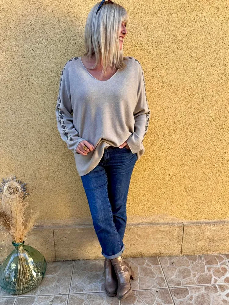Pull Alonzo beige