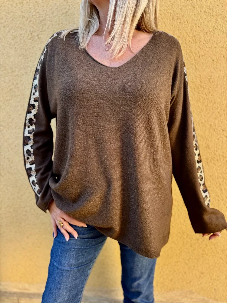 Pull Alonzo chocolat