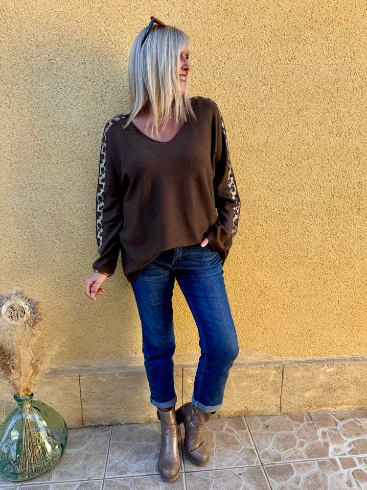 Pull Alonzo chocolat