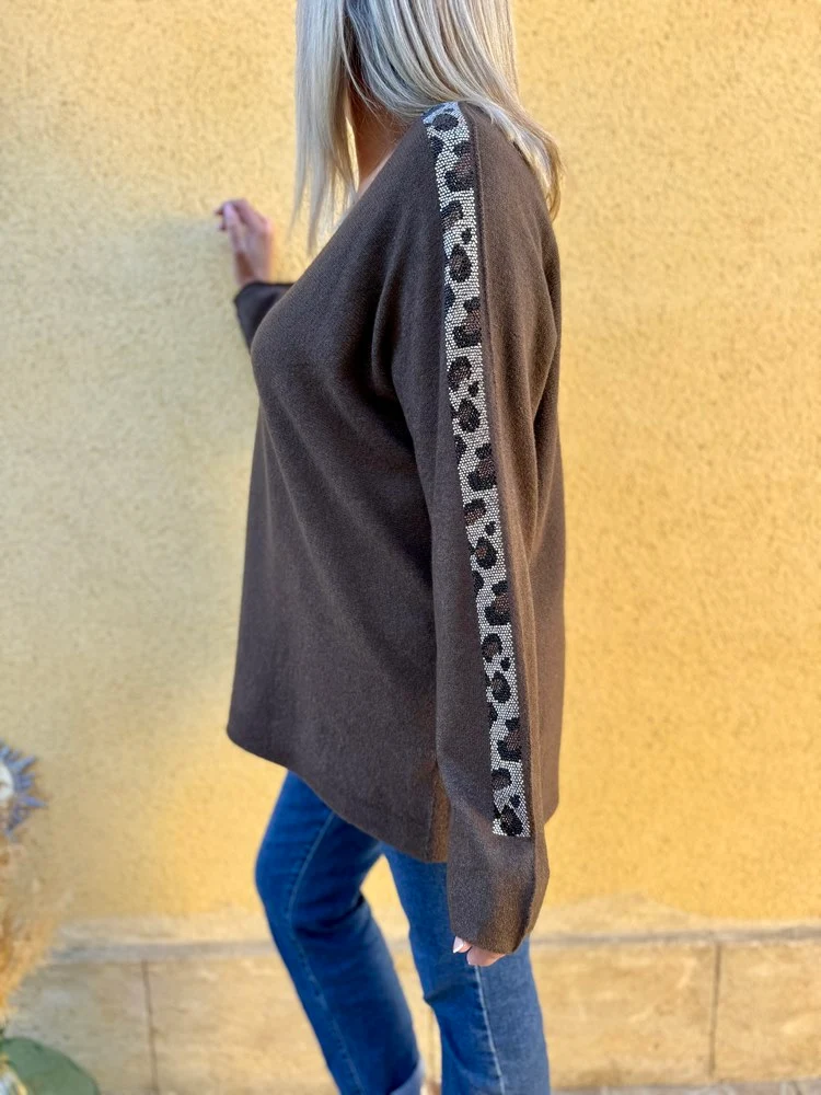 Pull Alonzo chocolat