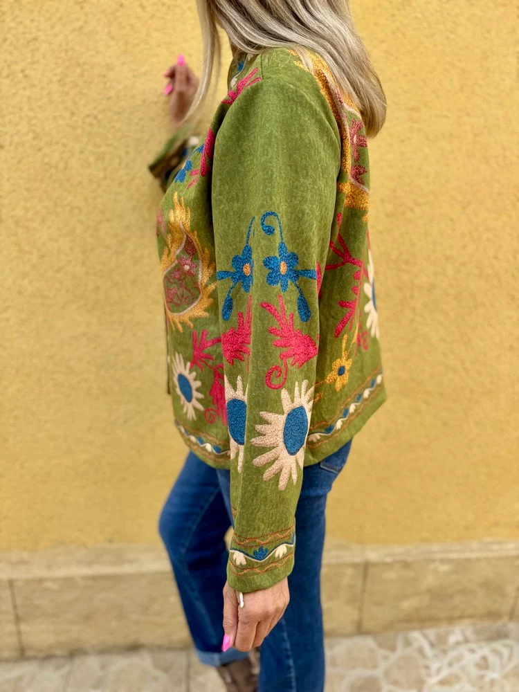 Veste Cristina vert olive