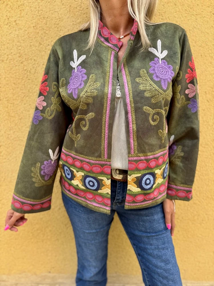 Veste Cristina kaki foncé