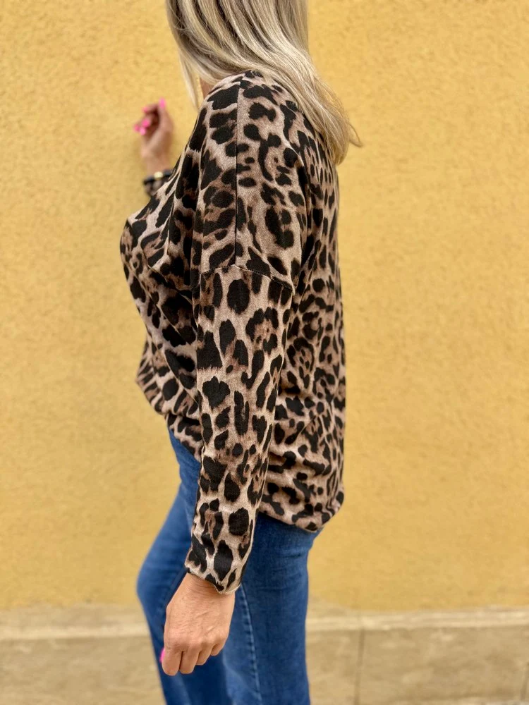 Pull fin Dario Iconic taupe