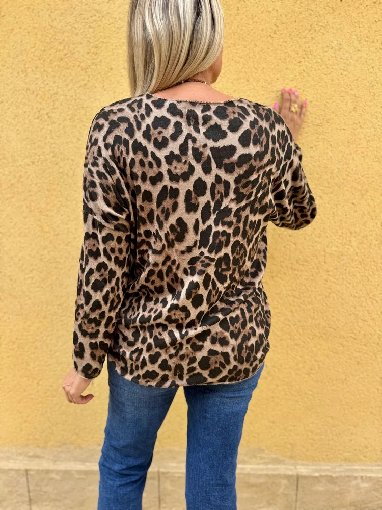 Pull fin Dario Iconic taupe