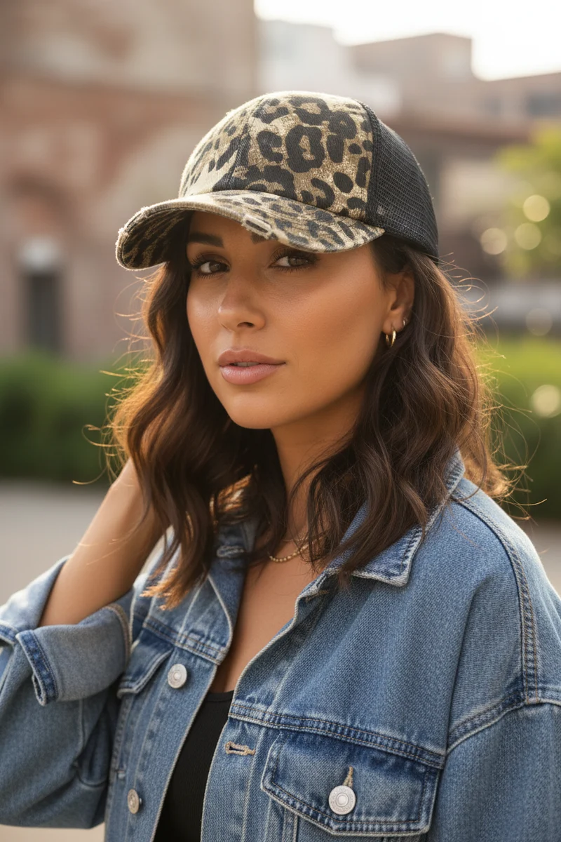 Casquette léopard