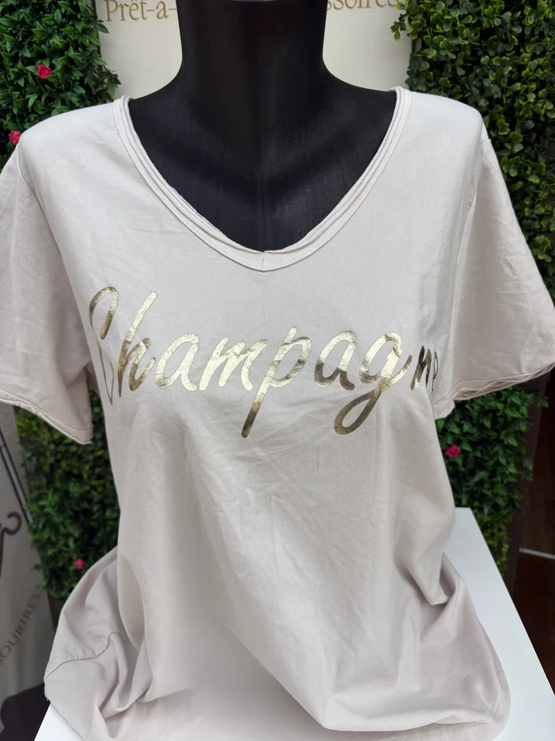 T-shirt Champagne
