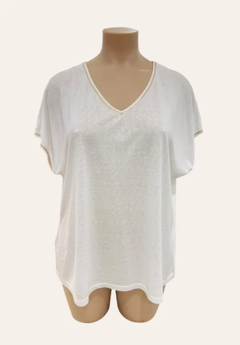 T-shirt col doré 44-50