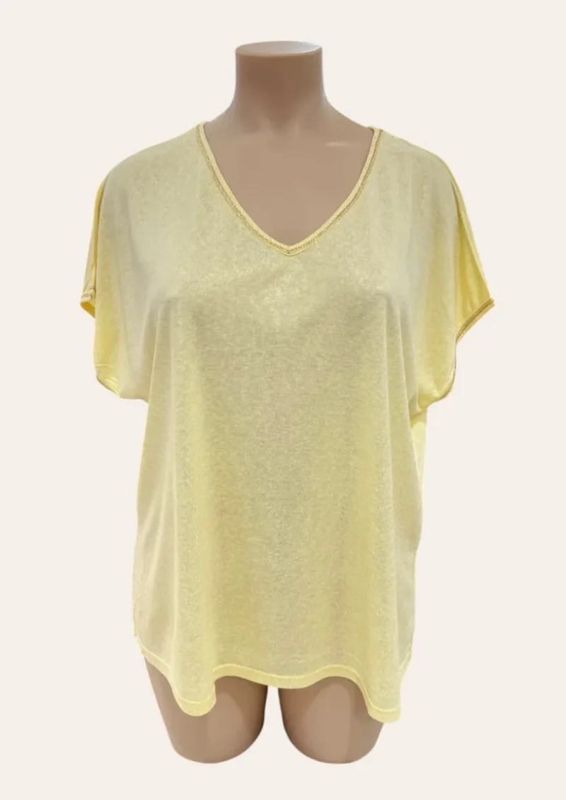 T-shirt col doré 44-50
