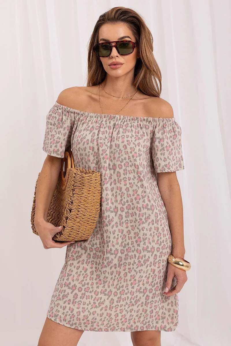 Robe d'été épaule dénudée casual